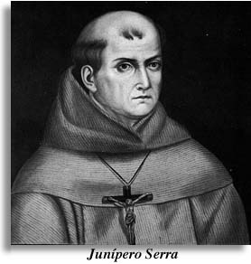 painting of Father Serra by Jose Mosqueda